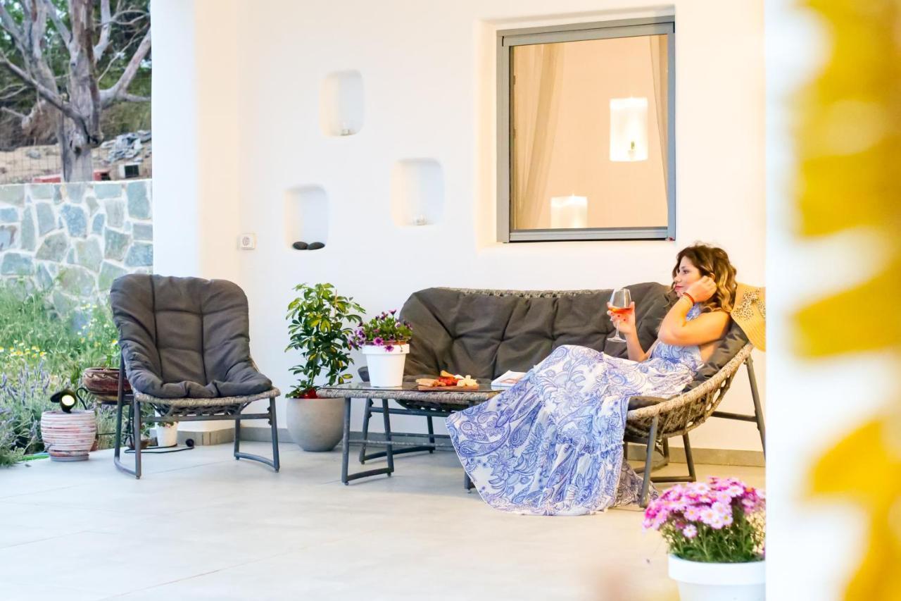 Cycladic Home On The Hill With Beautiful Views!! Agkidia Eksteriør bilde